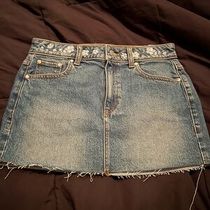 PINK Victoria's Secret Blue Denim Skirt